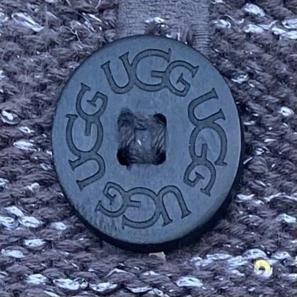 UGG Classic Cardy Knit Tall Gray Slouch Sequin Boots Size 7 Winter Fall - Picture 5 of 7